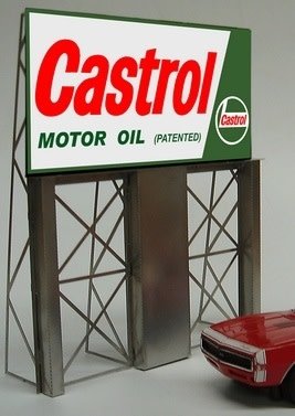 Miller Engineering #4381. Castrol Motor Oil Bill Board