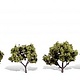 Woodland Scenics #TR3503, Woodland Scenics Early Light Trees 2"- 3" (4)
