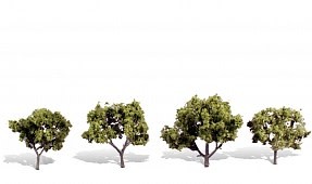 Woodland Scenics #TR3503, Woodland Scenics Early Light Trees 2"- 3" (4)