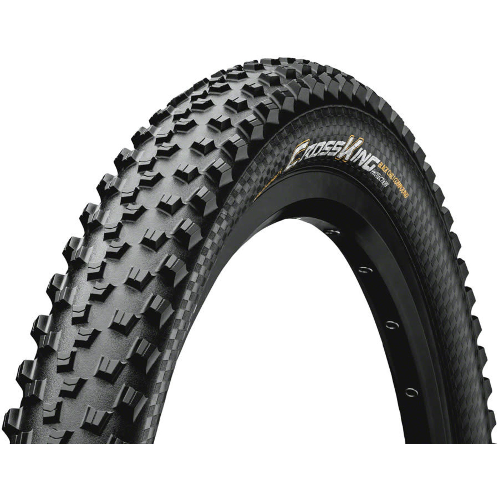 Continental Continental Cross King 29 x 2.3 Fold ProTection+ Tire: Black Chili