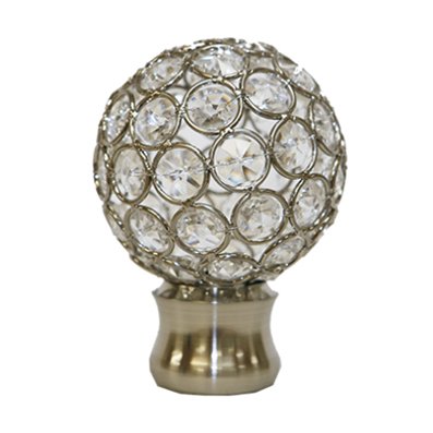 Disco Ball 1 3 8 Drapery Hardware Ensemble Fin1 Trendy Blinds