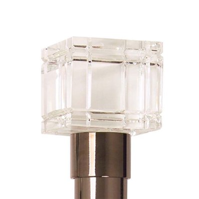 Crystal Square 1 1 8 Ice Drapery Hardware Ensemble Trendy