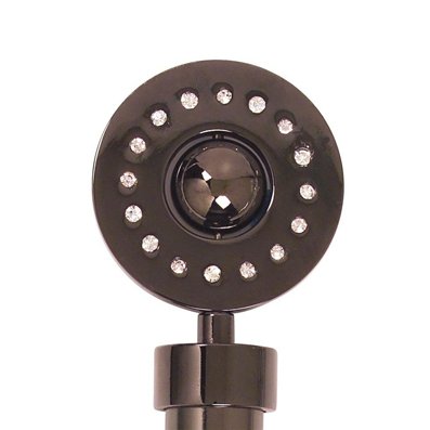 Disc With Acrylic Bling 1 1 8 Ice Drapery Hardware Ensemble
