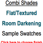 Trendy Blinds Combi Shade - Flat/Textured Room Darkening Sample Swatch