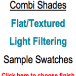 Trendy Blinds Combi Shade - Flat/Textured Light Filtering Sample Swatch