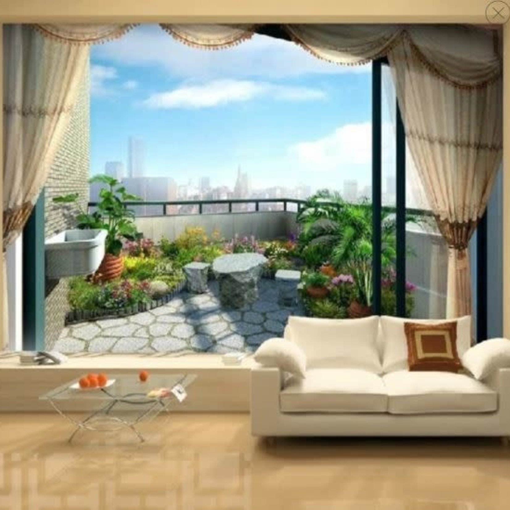 Trendy Blinds Wallpaper City View 5