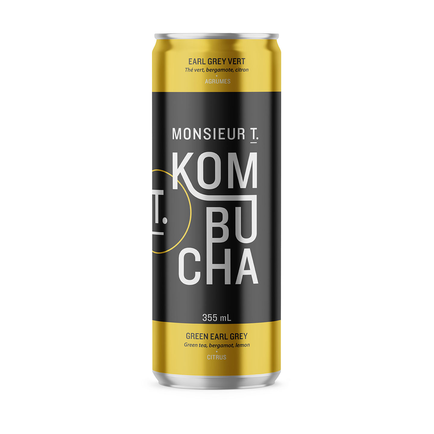 Green earl grey Kombucha 355ml