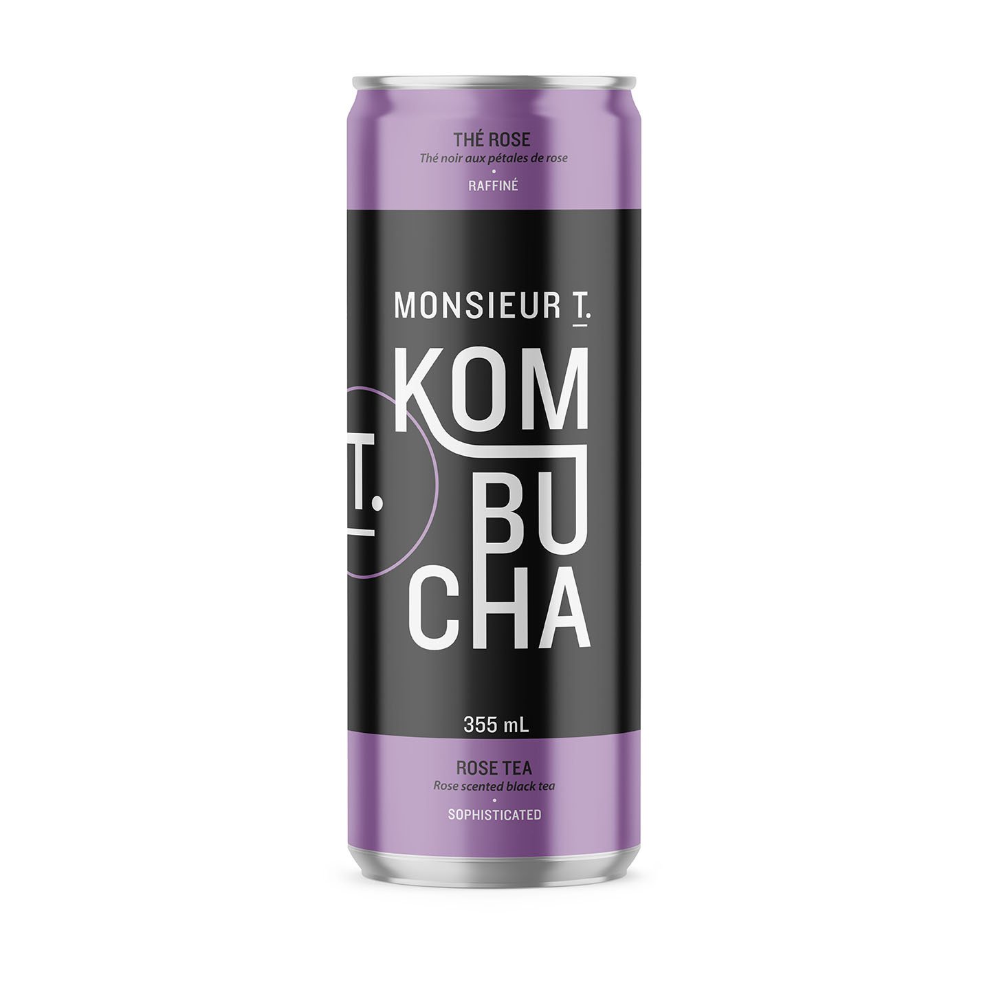 Kombucha Thé Rose 355ml