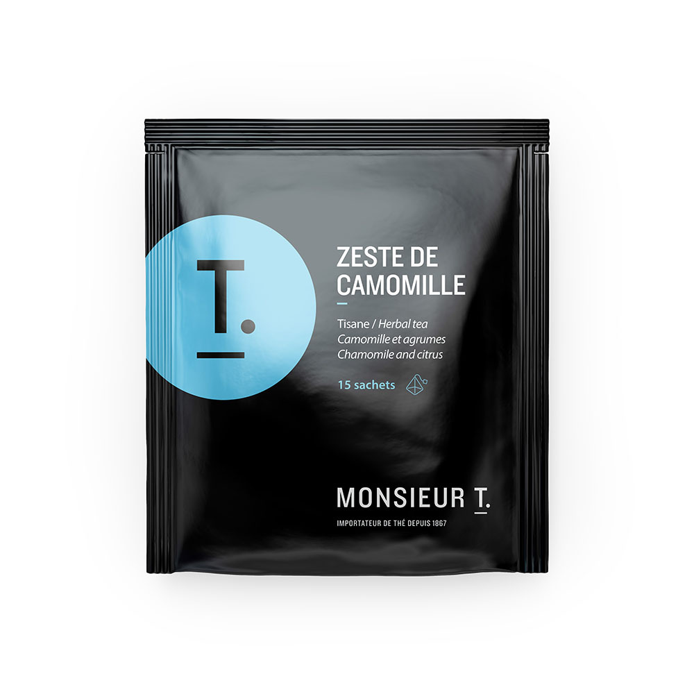 Box of 50 - Chamomile zest enveloped sachet