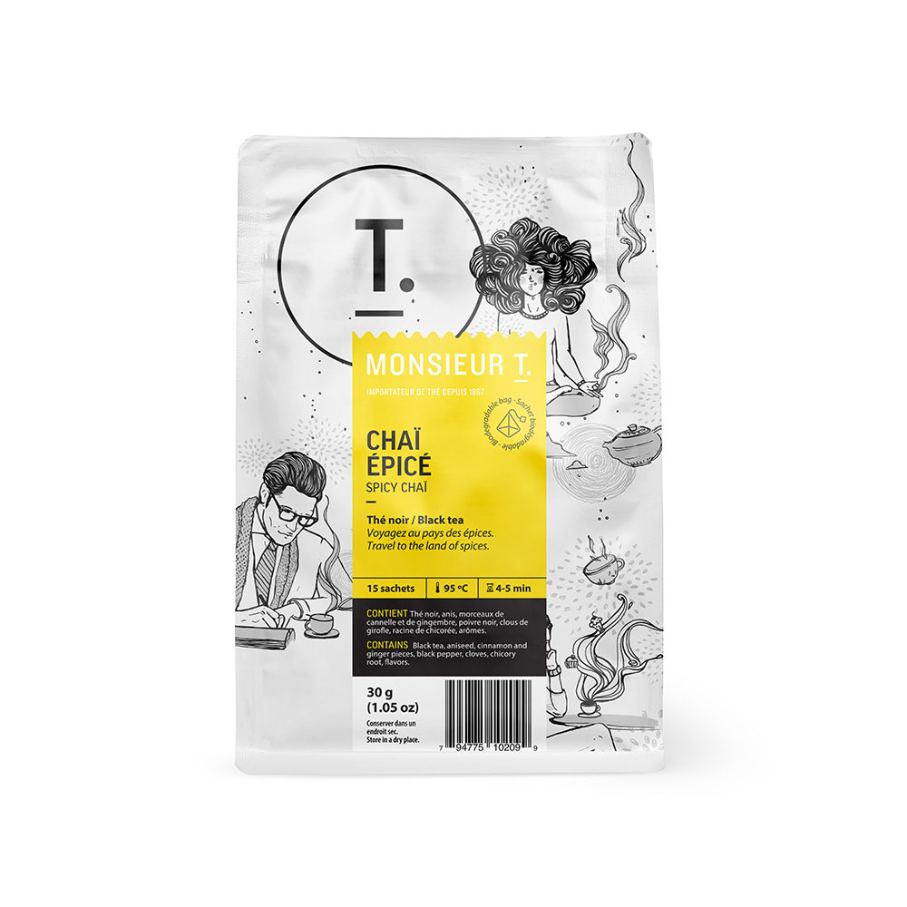 Bag of 15 sachets - Spicy chaï
