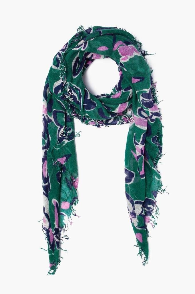 floral cashmere scarf