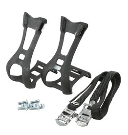 Toe-clips with straps