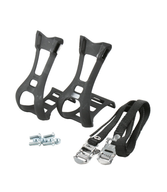 Toe-clips with straps