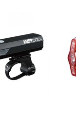 CatEye AMPP 500 front and ViZ 150 rear lights