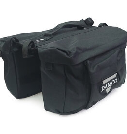 Sacoche double Damco noire 14 litres