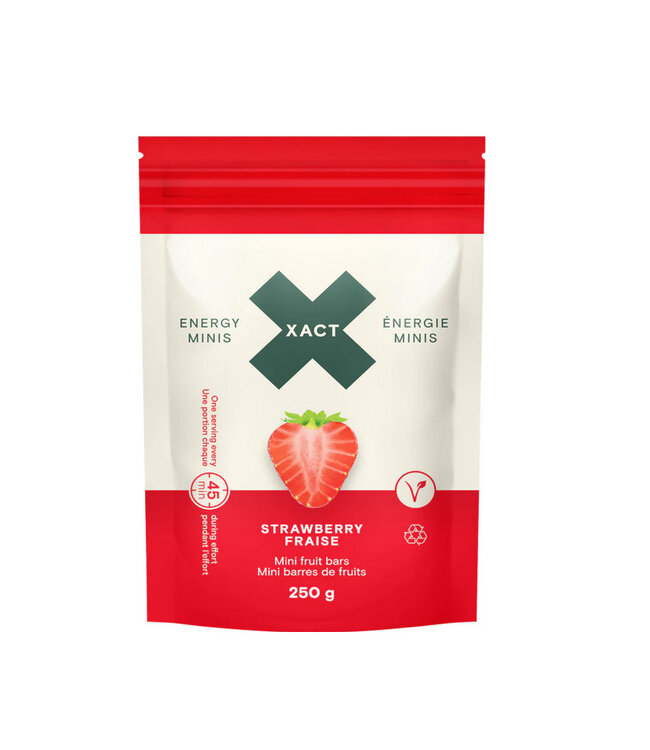 Sac mini-barres Xact fraise 250g