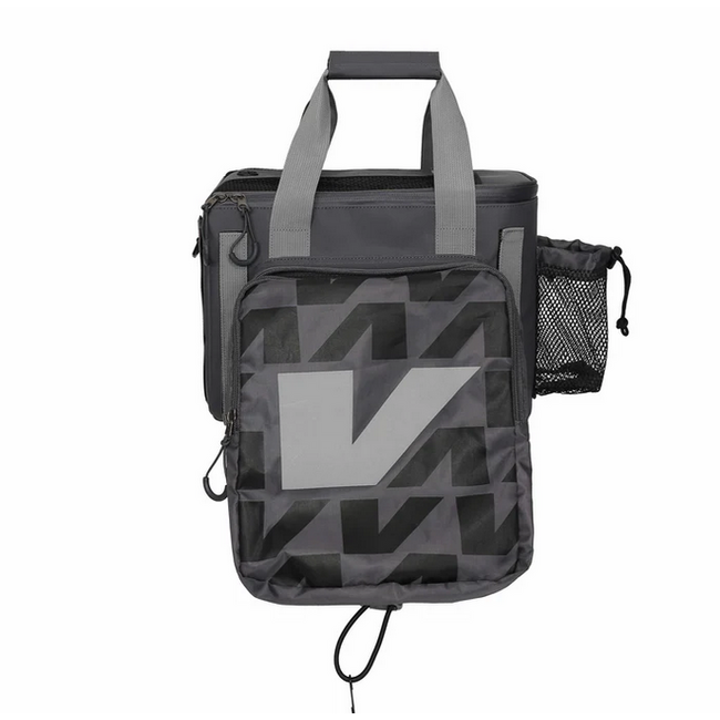 Sac Velec dessus porte-bagages avec pochettes latérales noir