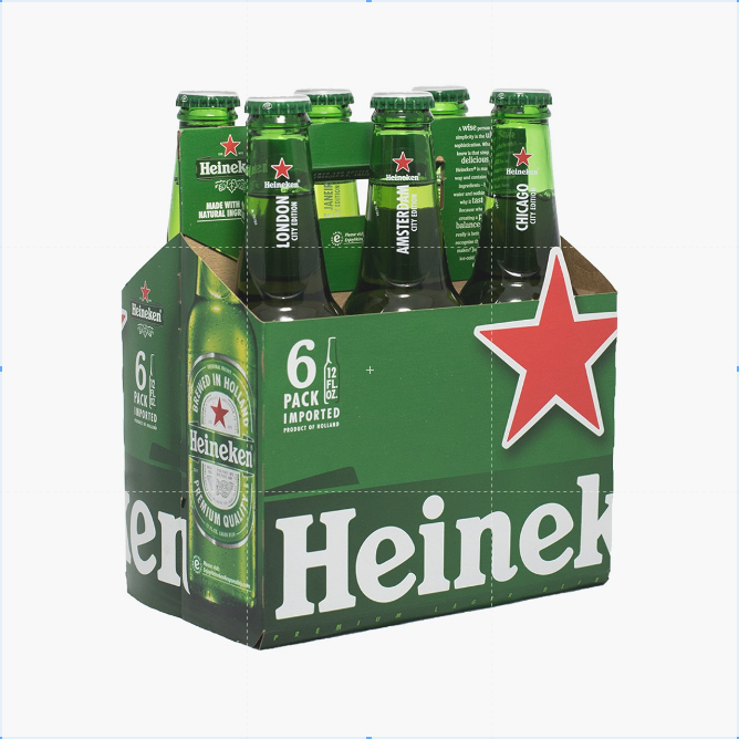 Heineken ABV: 5.4%  6 Pack