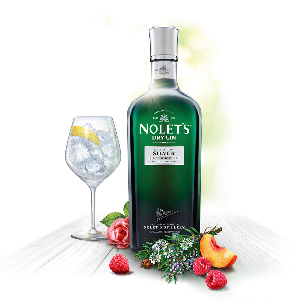 Nolet's  Silver Dry Gin ABV 47.6% 750 ML