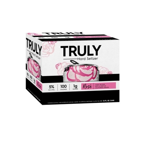 Truly Hard Seltzer Rose ABV5 % 6 Pack Can