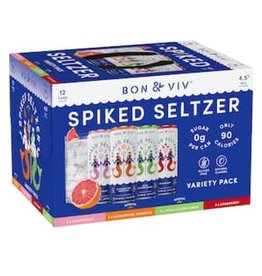Bon & Vov Spiked Seltzer Variety Pack AVB 4.5% 6 Pack