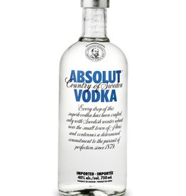 Absolut Vodka  ABV: 40%  375 mL