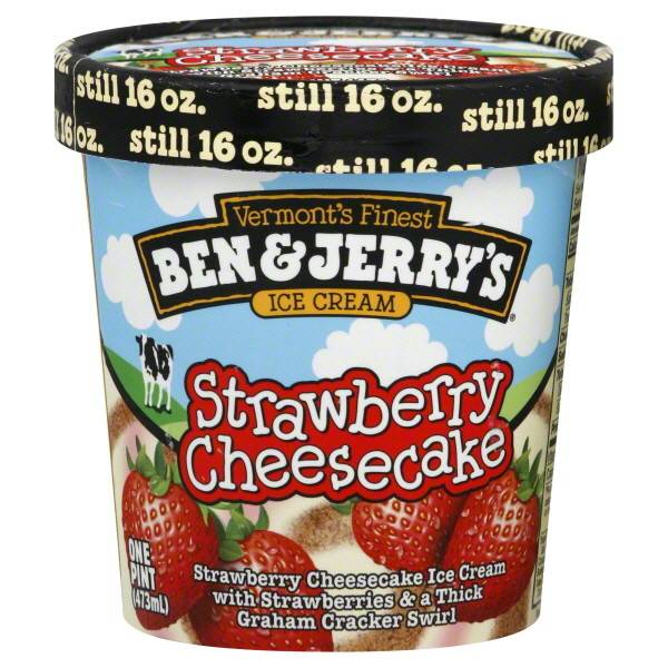 Ben & Jerry's Strawberry Cheesecake Ice Cream 1 Pint