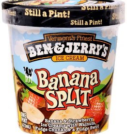 Ben & Jerry's Banana Split Ice Cream 1 Pt