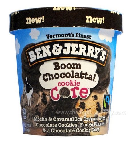 Ben & Jerry's Boom Chocolatta! Cookie Core Ice Cream 1 Pt