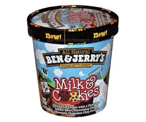 Ben&jerry's all Natural vermont's finest Ice Cream Milk&cookies,10000215 (076840076574)
