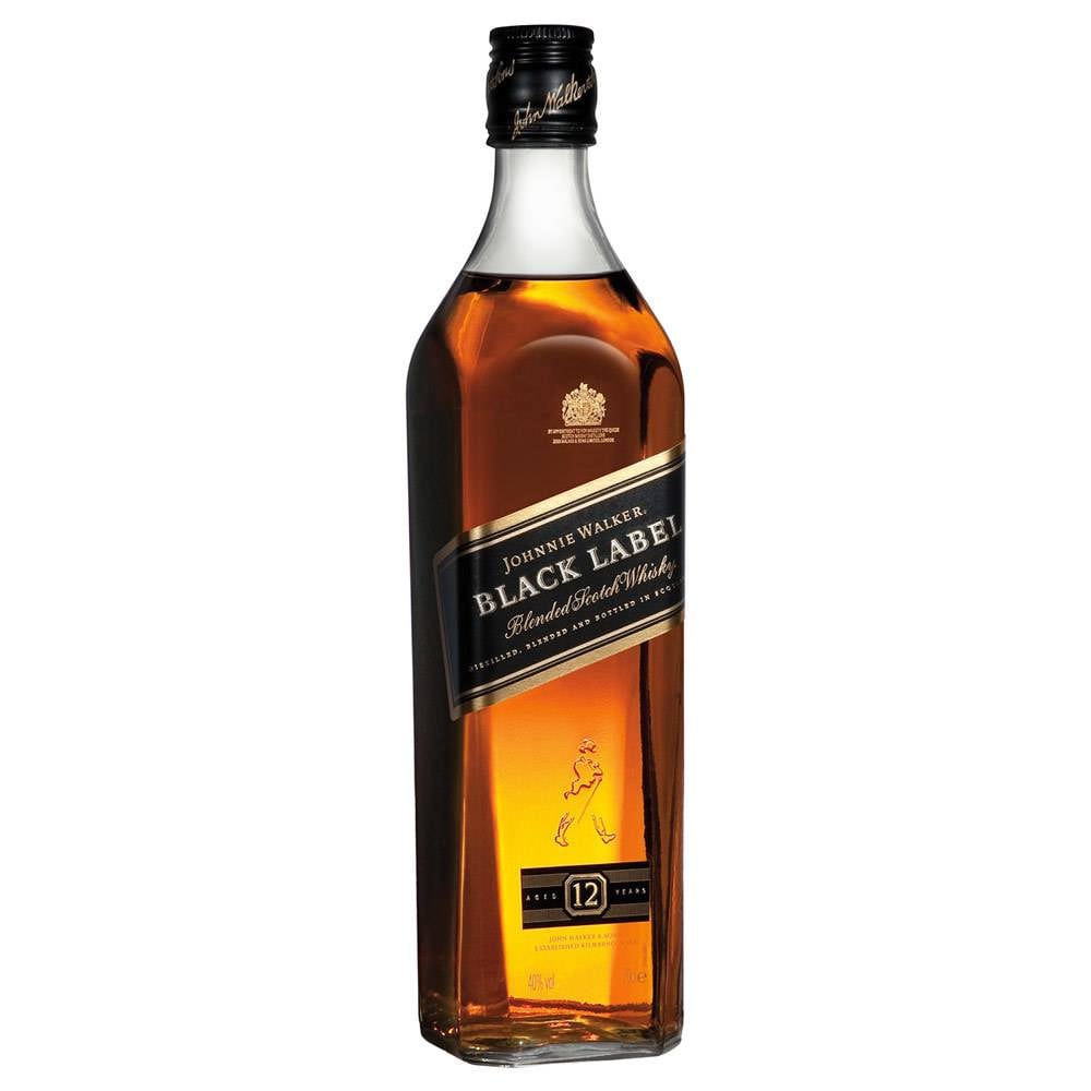 Johnnie Walker Black Label 12 Year Old Whisky Proof: 80  375 mL