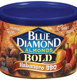 Blue Diamond Almonds Can Bold Habanero BBQ 6oz