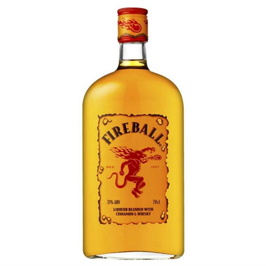 Fireball Cinnamon Whisky glass Proof: 66  750 mL