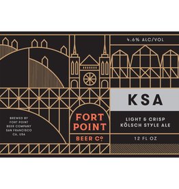 Fort Point Beer Co. KSA ABV: 4.6%  6 Pack