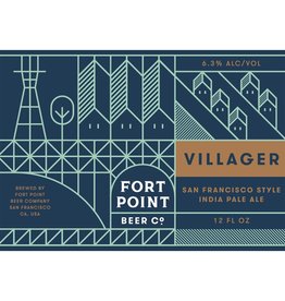 Fort Point Beer Co. Villager IPA ABV: 6.5%  6 Pack