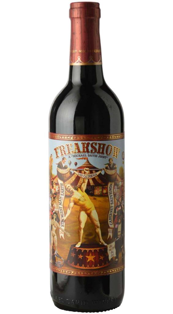 Michael David Freakshow Cabernet Sauvignon 2015  ABV: 14.5%  750 mL