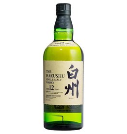 Hakushu 12 Year Single Malt Japanese Whisky ABV 43% 750 mL