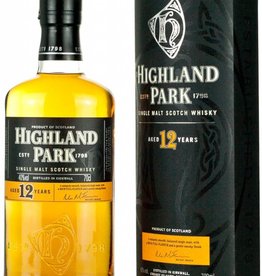 Highland Park 12 Year Old Single Malt Scotch Whiskey Proof: 87  750 mL