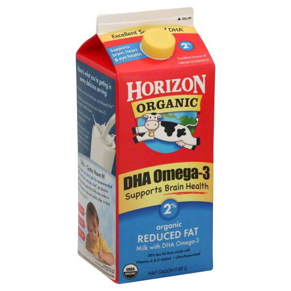 Horizon Organic 2% Reduced Fat Milk 1/2 Gal
