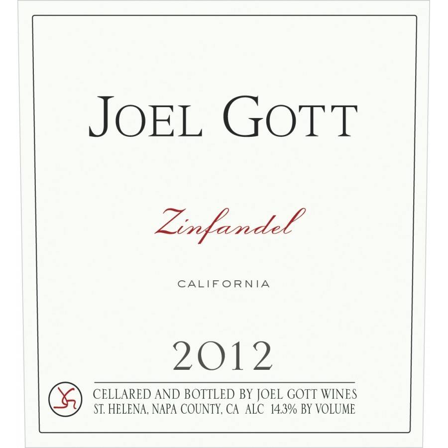 Joel Gott Zinfandel 2021 ABV: 14.1%  750 mL