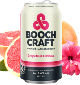 Booch craft Kombucha Grapefruit Hibiscus  ABV 7% 6 Pack