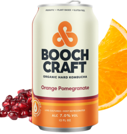 Boochcraft Kombucha Orange Pomegranate ABV 7% 6 Pack