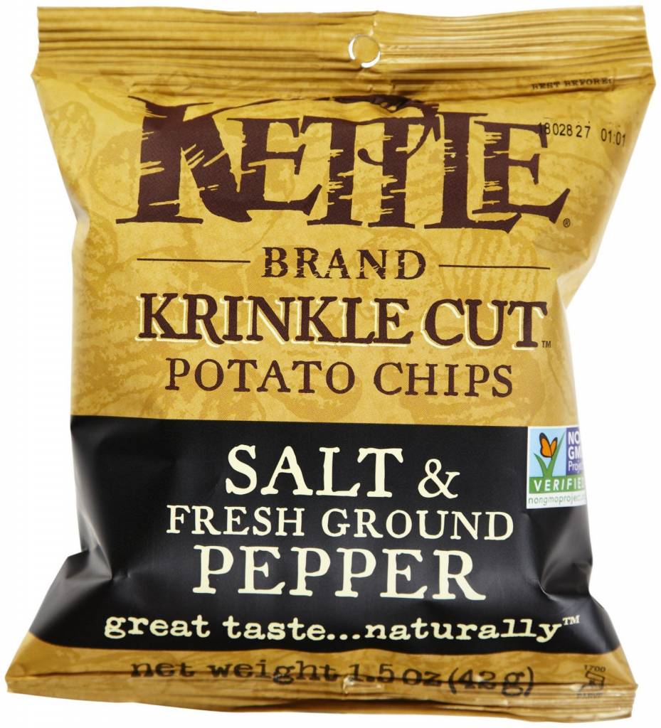 Kettle Brand Potato Chips Salt & pepper 5 OZ