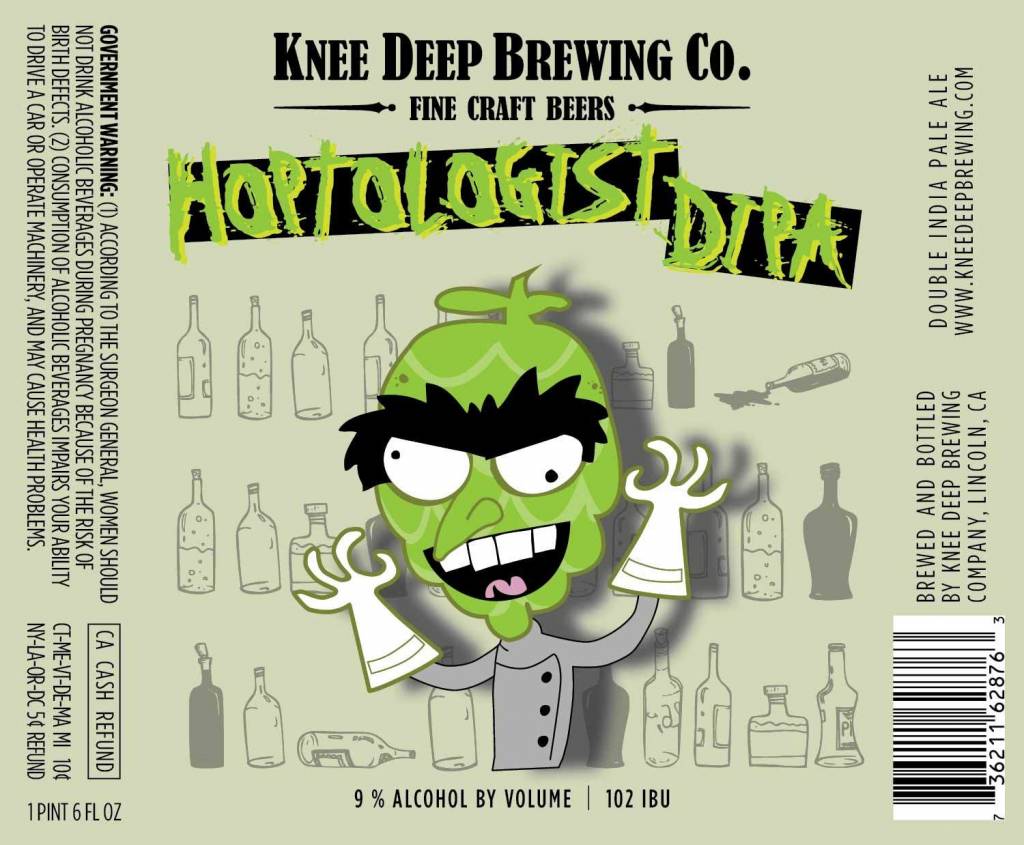 Knee Deep Brewing Co. Hoptologist DIPA ABV: 9%  22 oz