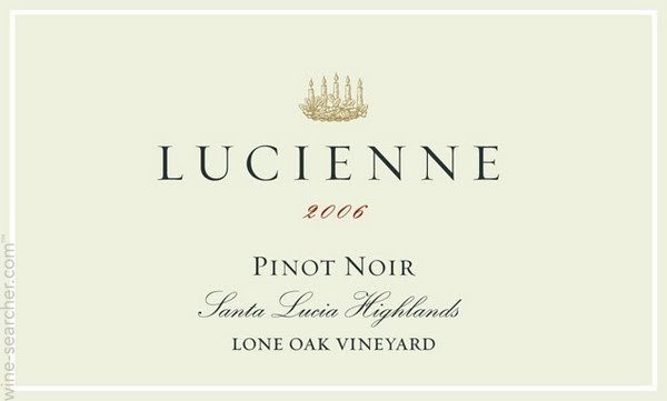 Lucienne Pinot Noir 2017 ABV: 14.5%  750 mL