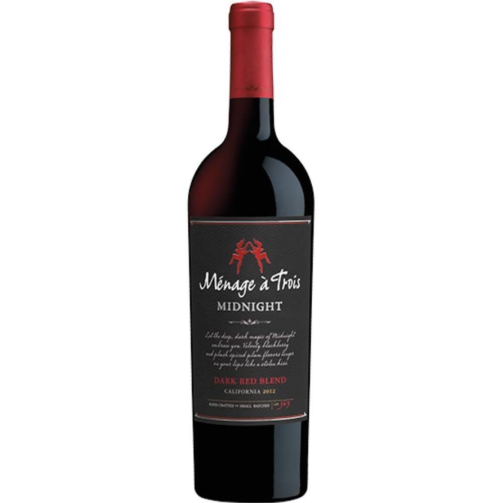 Menage A Trois Midnight Red Blend 2015 ABV: 13.5%  750 mL