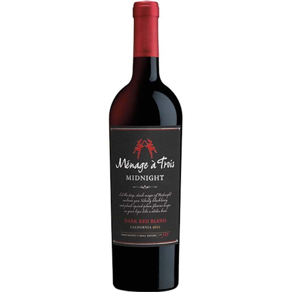Menage A Trois Midnight Red Blend 2022 ABV: 13.5%  750 mL