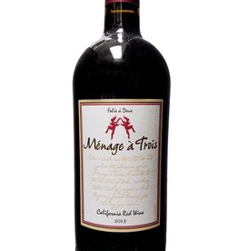 Menage a Trois Red Blend 2016 ABV: 13.5%  750 mL