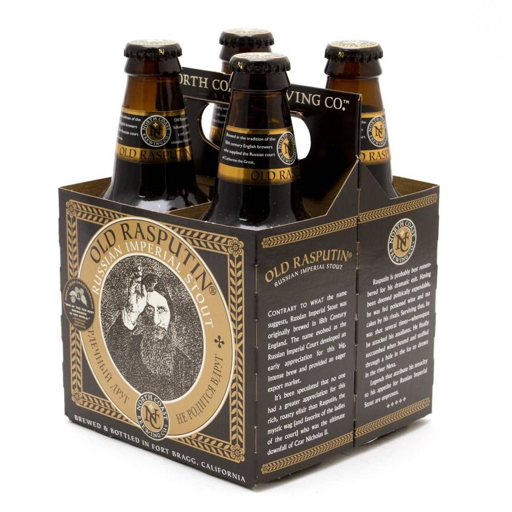North Coast Brewing Co. Old Rasputin Old Stout ABV: 9%  4 Pack