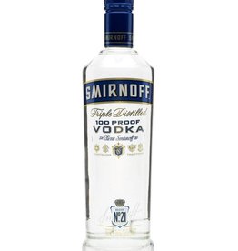 Smirnoff Blue Vodka Proof: 100  50 ML